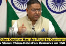 India Slams China