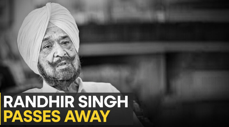 Senior sports administrator Randhir Singh has passed away.