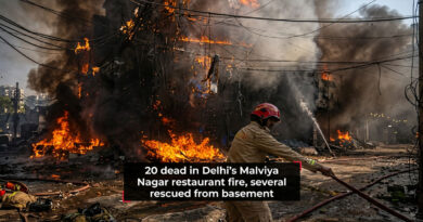 Fire breaks out in a restaurant; 20 dead.