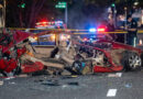 BMW crashes into a Hyva truck in a devastating accident; two people lose their lives and the car is completely wrecked. 🚗💥🚛🕯️⚠️