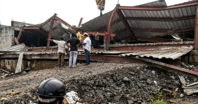 A portion of an under-construction warehouse collapsed, trapping around 60 workers beneath the debris and triggering a major rescue operation.