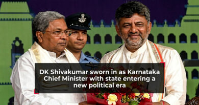 D. K. Shivakumar sworn in as the new Chief Minister of Karnataka. 🎉🏛️