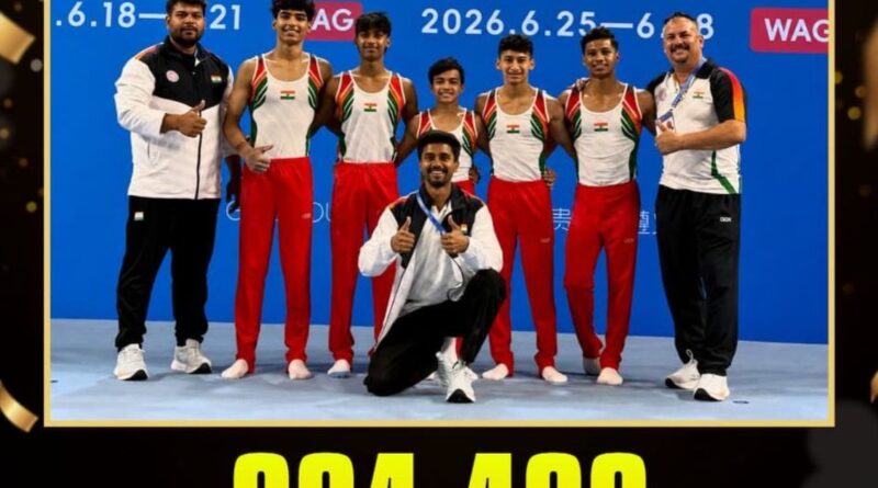 Indian Junior Men’s Artistic Gymnastics Team Bags Bronze at Asian Championships