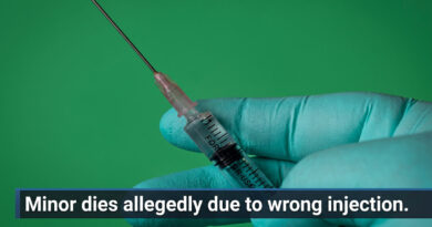 Minor dies allegedly due to wrong injection. ⚠️💉🕯️