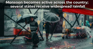Monsoon becomes active across the country; several states receive widespread rainfall. 🌧️☔🌿🇮🇳