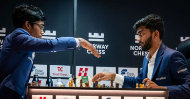 In the Norway Chess, R Praggnanandhaa defeated D Gukesh in the ninth round. ♟️🇮🇳
