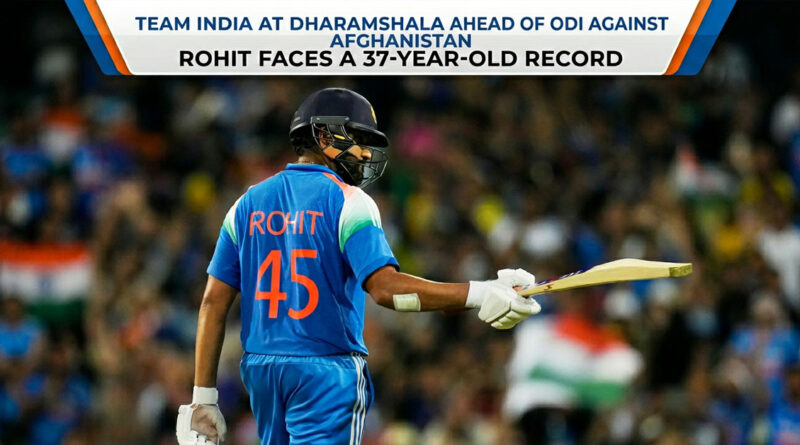 Team India at Dharamshala ahead of ODI against Afghanistan, Rohit faces a 37-year-old record