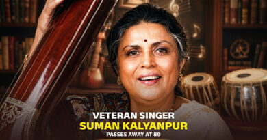 Veteran singer Suman Kalyanpur passes away. 🕊️
