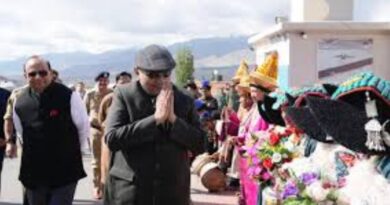 Vice President Radhakrishnan Begins Three-Day Leh Visit, to Attend International Yoga Day Program