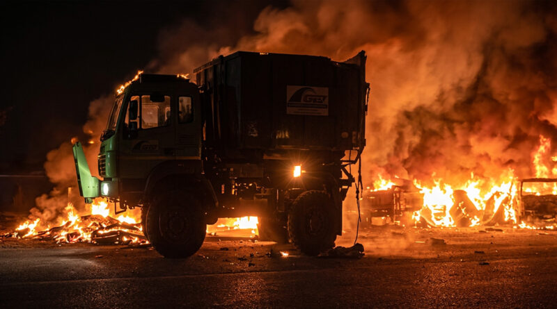 Two drivers were burnt alive after a trailer collision triggered a devastating fire. 🚛🔥🕯️⚠️🚨