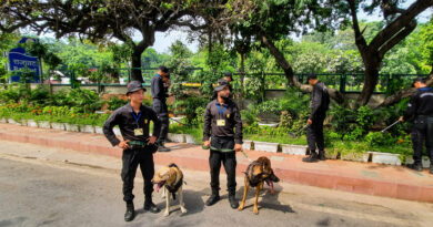 Tight security arrangements have been put in place for the Sital Sasthi procession, with bomb squad and dog squad teams conducting extensive security checks. 🚔🐕💣🔍🙏🚨