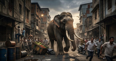Elephant menace triggers panic in the Steel City; four people killed in tusker attacks within a week. 🐘⚠️🕯️🚨
