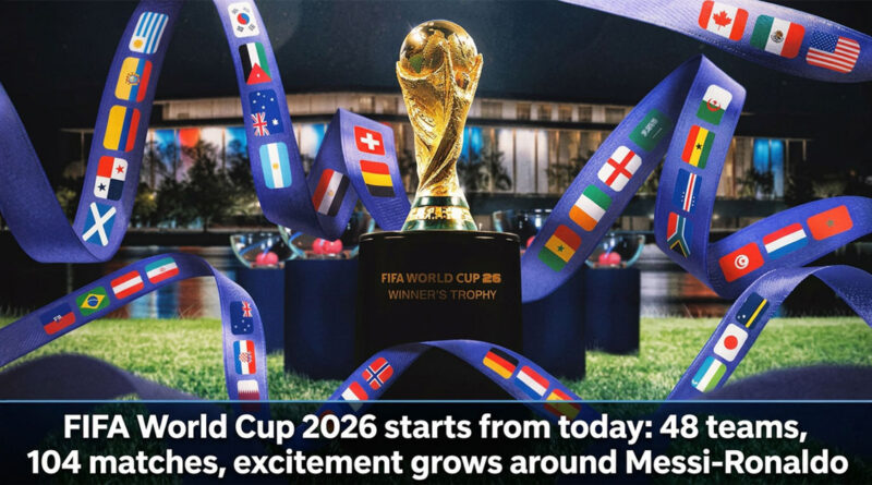 FIFA World Cup 2026 from starts from today: 48 teams, 104 matches, excitement grows around Messi-Ronaldo