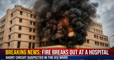 Fire breaks out at a hospital; short circuit suspected in the ICU ward. 🔥🏥⚠️
