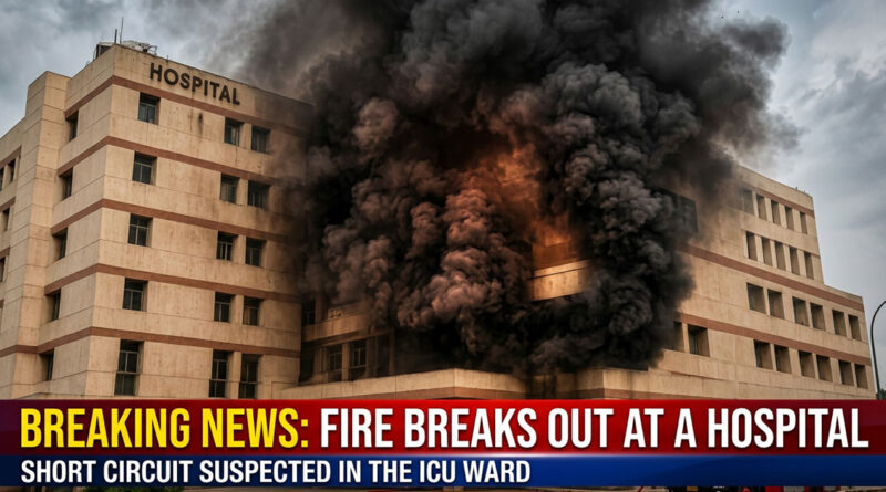 Fire breaks out at a hospital; short circuit suspected in the ICU ward. 🔥🏥⚠️