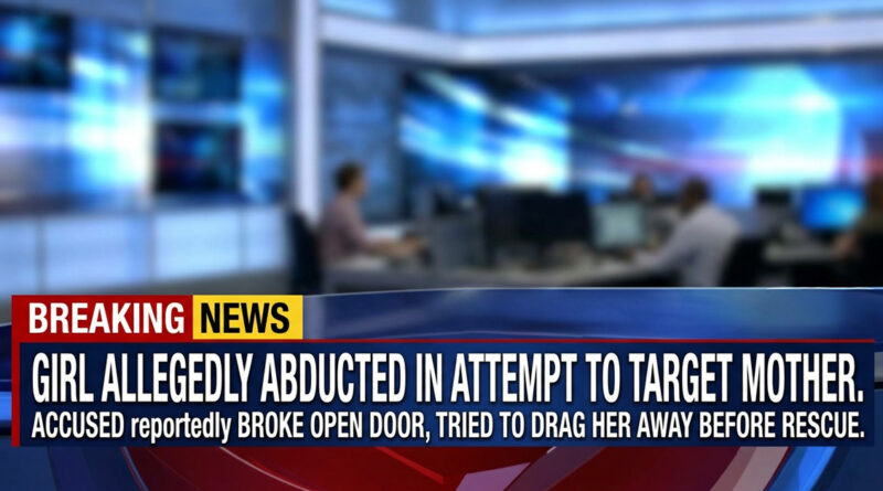 A girl was allegedly abducted in an attempt to target her mother. The accused reportedly broke open the door and tried to drag her away before she was rescued in time.