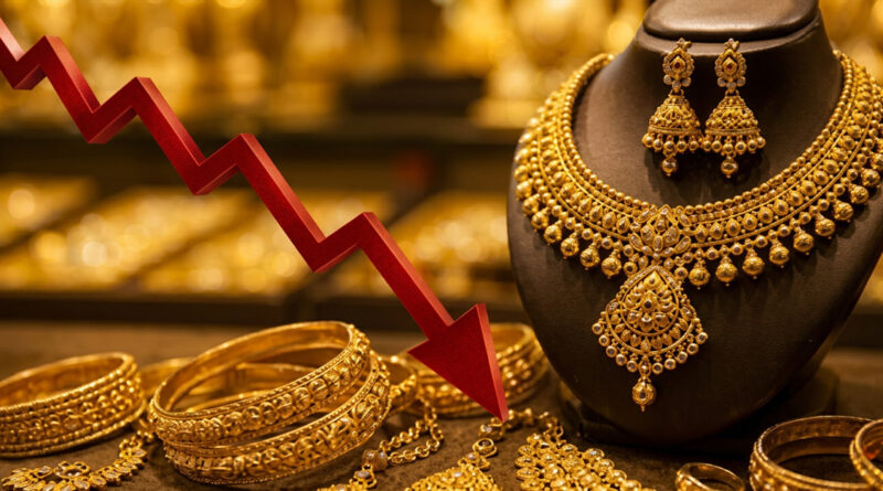 Gold prices decline, bringing relief to buyers and investors. 🪙📉💰✨