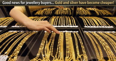 Good news for jewellery buyers... Gold and silver have become cheaper!