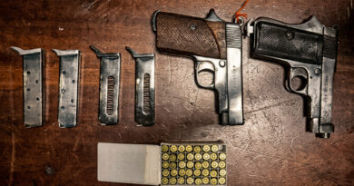 Youth arrested for allegedly possessing illegal weapons; a country-made pistol and ammunition seized.