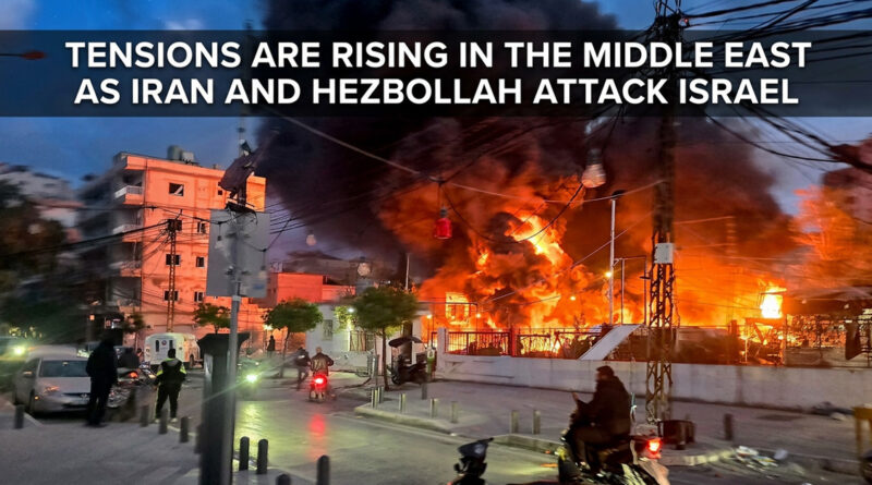 Tensions are rising in the Middle East as Iran and Hezbollah attack Israel