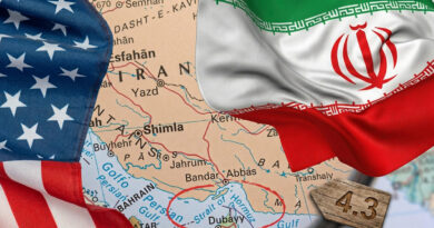 United States and Iran face off in the middle of the sea. ⚓🌊⚠️