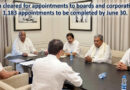 Path cleared for appointments to boards and corporations; 1,183 appointments to be completed by June 30. 📋🏛️👥