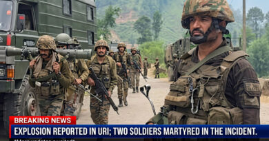 Explosion reported in Uri; two soldiers martyred in the incident. 🇮🇳💥🕯️