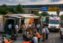 A passenger bus met with an accident, prompting emergency response teams to launch rescue and relief operations.
