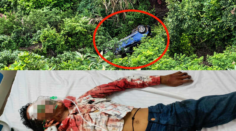 A trip to a tourist destination ended in tragedy after a car plunged nearly 300 feet into a gorge, leaving one person dead and four others injured.