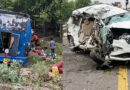 A bus and a car collided on the Agra–Lucknow Expressway, leaving five people dead and eight others injured in the tragic accident