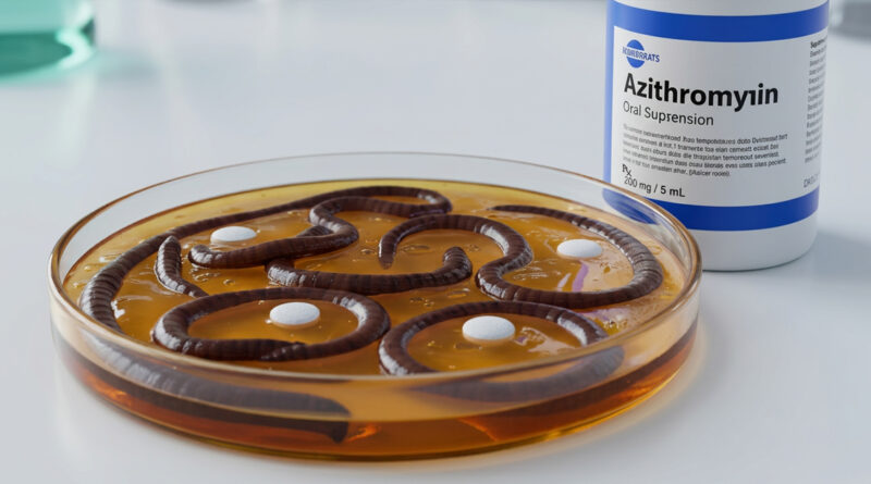 **Worm-infested medicines at the Niramaya Centre; worms found in antibiotic medicines.**