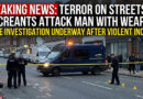 A group of miscreants unleashed terror by attacking a young man with sharp weapons in the middle of the road, prompting a police investigation into the incident