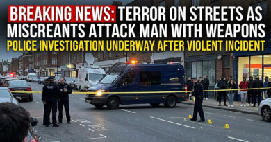 A group of miscreants unleashed terror by attacking a young man with sharp weapons in the middle of the road, prompting a police investigation into the incident