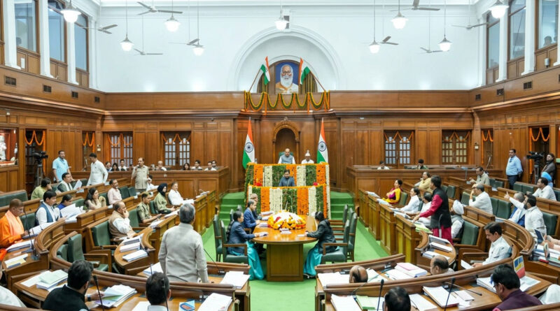 Delhi Assembly Chaos: Six AAP MLAs Marshalled Out of House