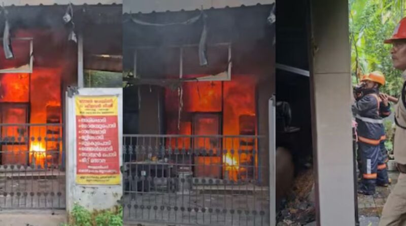 Fire Guts Oil Mill in Kerala’s Thrissur, Losses Estimated at Lakhs