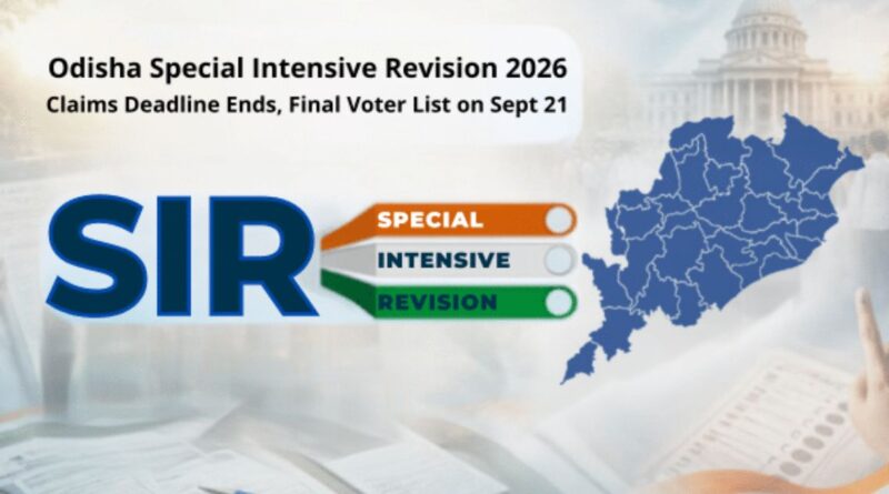 Odisha SIR: Final voter list to be published on Sep 21, claims settled by Sep 17